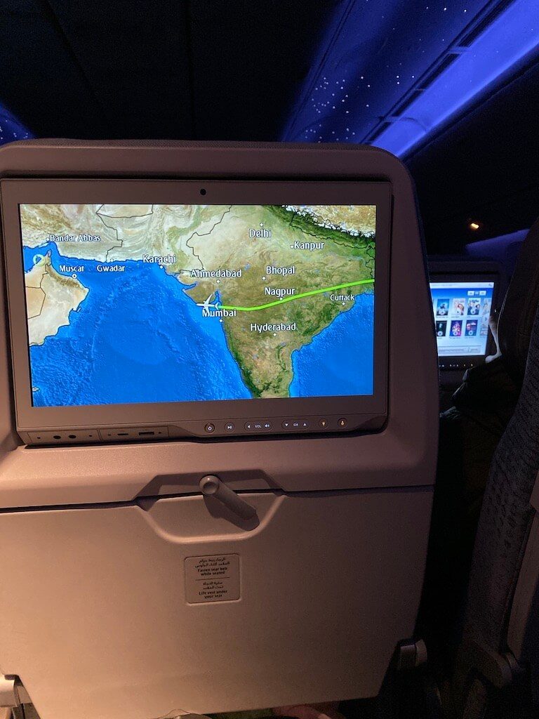 エミレーツ航空　機内