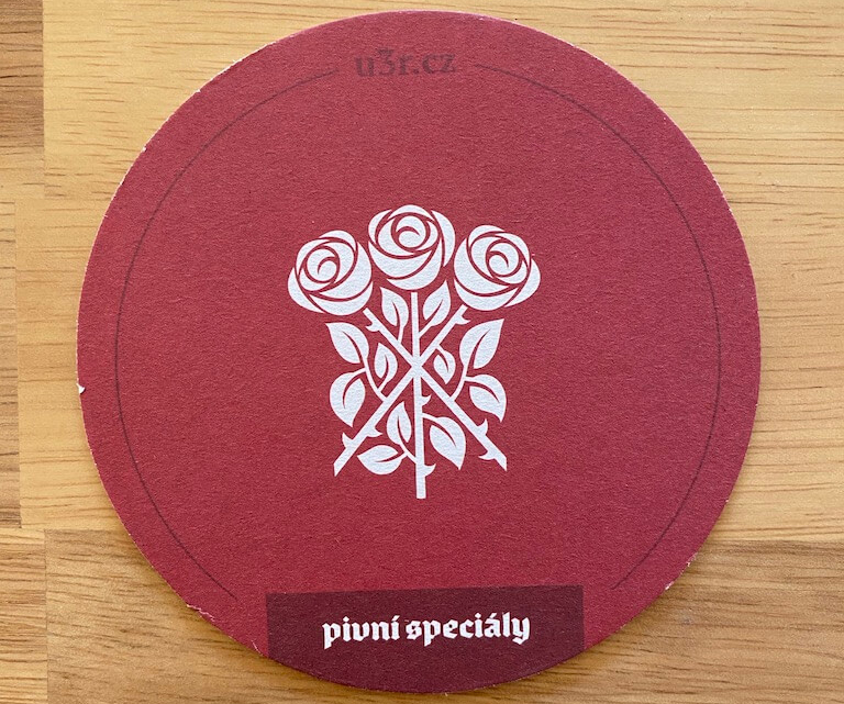 U tri ruzi(ウ トゥシー ルージー)のコースター